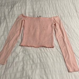 Hollister pink off shoulder top